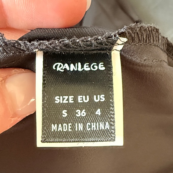 Black Fluted Satin Midi Skirt - Picture 2 of 3